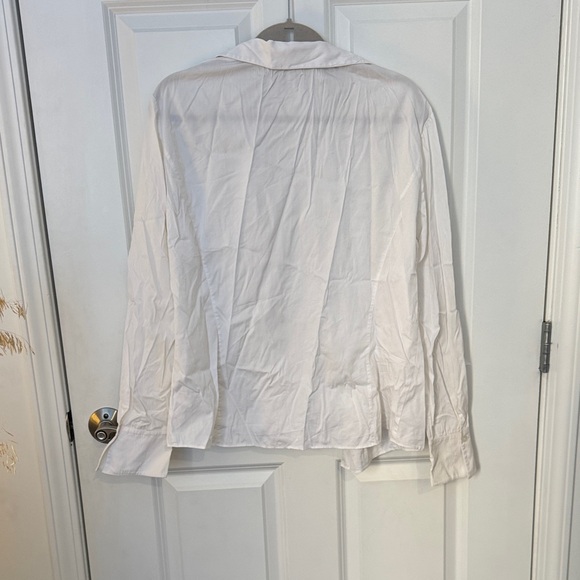 Lafayette 148 New York Women's White Button Down Shirt - Picture 3 of 3